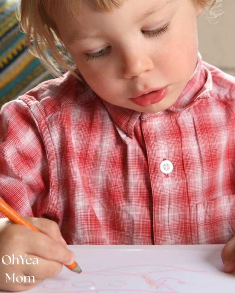 Baby-paper-scribbling- for-toddler- activities