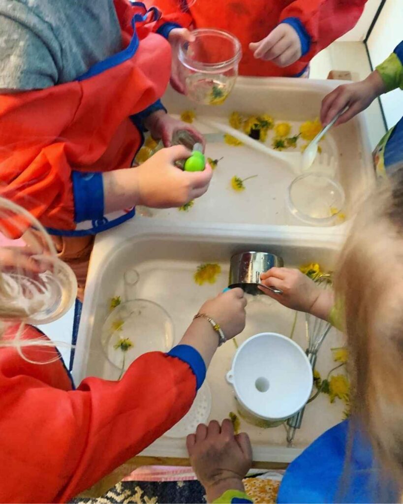 Dandelion-Sensory-Bin
