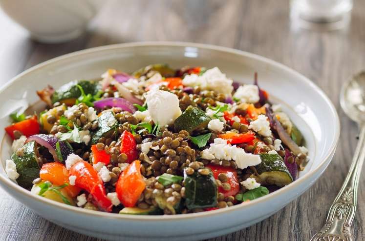 Lentil-and-roasted-vegetable-bowl.